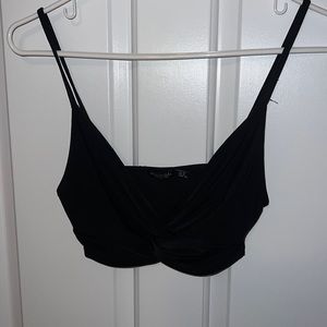 Nasty Gal Crop Top Twisted Front